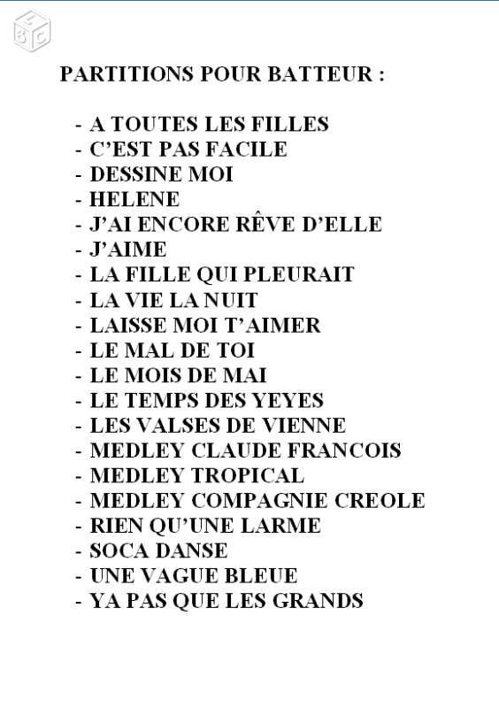 Partitions musique 5 Castres (81)