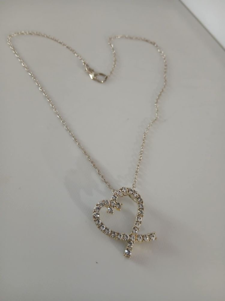 Parure c?ur avec jolies pierres scintillantes  N� 1403 10 Beaune (21)