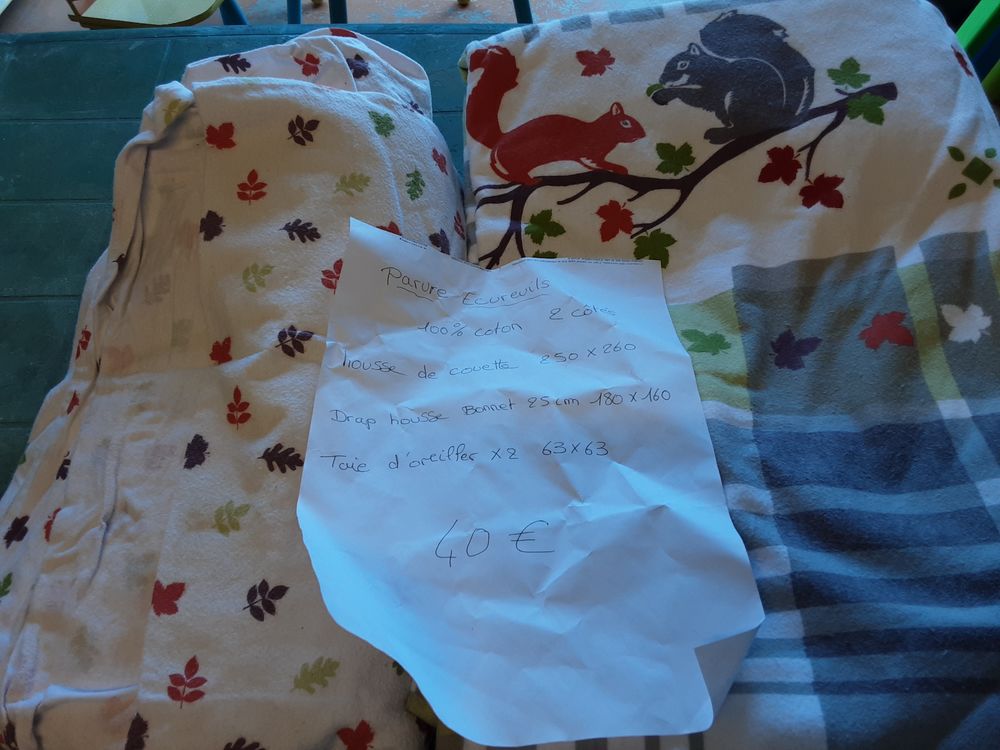 parure draps berger allemand ou �cureuil 1 Mauves (07)