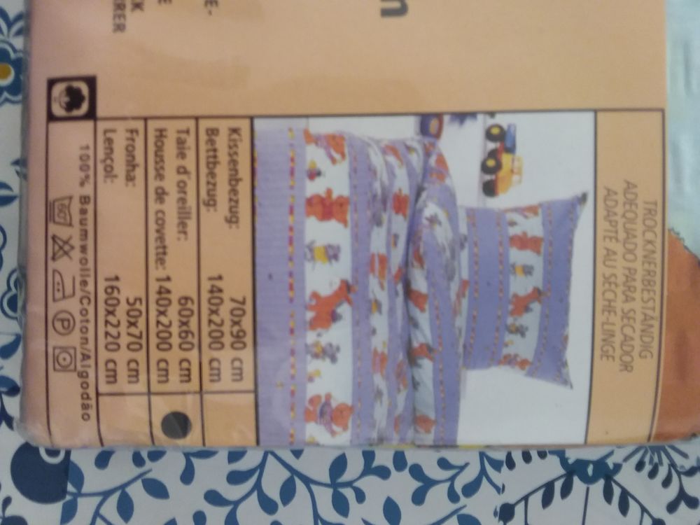 Parure de lit enfant  taie +house 10 Faulx (54)