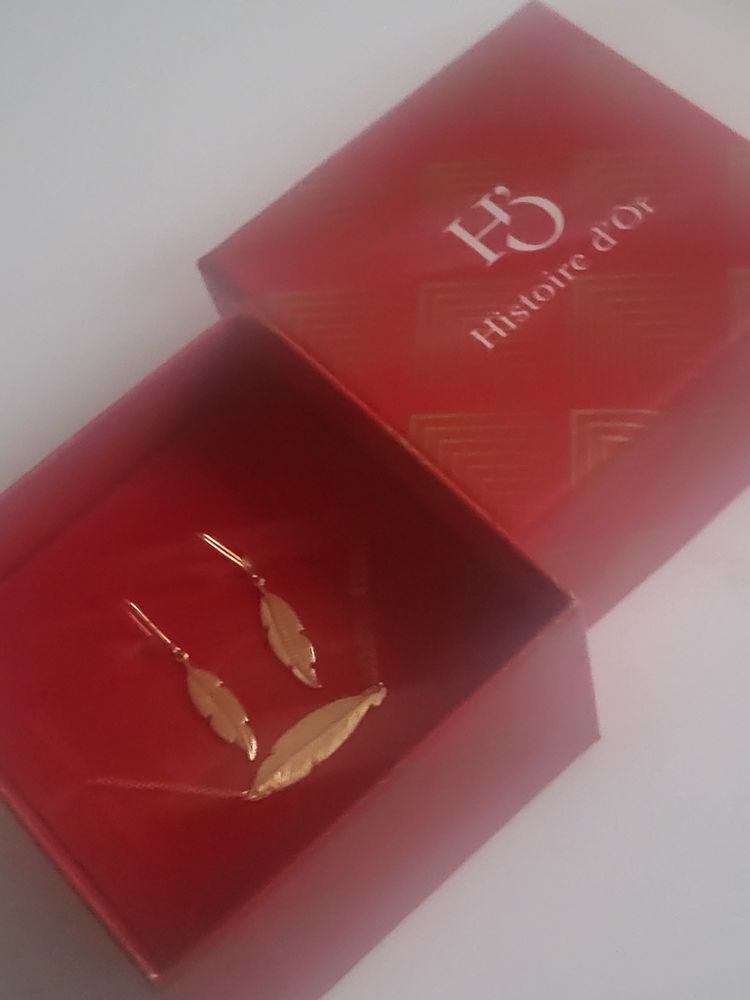 Parure  feuille en or histoire d or 80 Compi�gne (60)