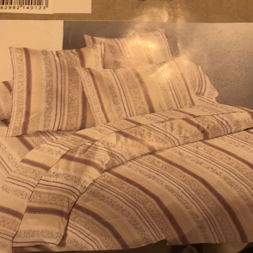 Parure 3 pi�ces RAYURES ET FLEURS   COTON 240 x 300 cm 22 Saint-Genis-Laval (69)