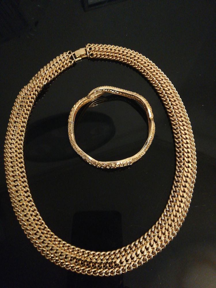 Parure plaquer or 18k collier bracelet 150 Frontignan (34)