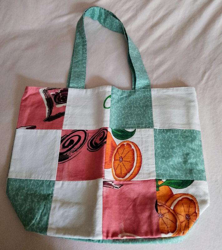 Sac patchwork avec  oranges  et poissons fait main 10 Riedisheim (68)