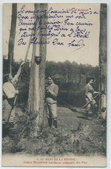 Au pays de la resine jeunes resinieres 8 Castel-Sarrazin (40)
