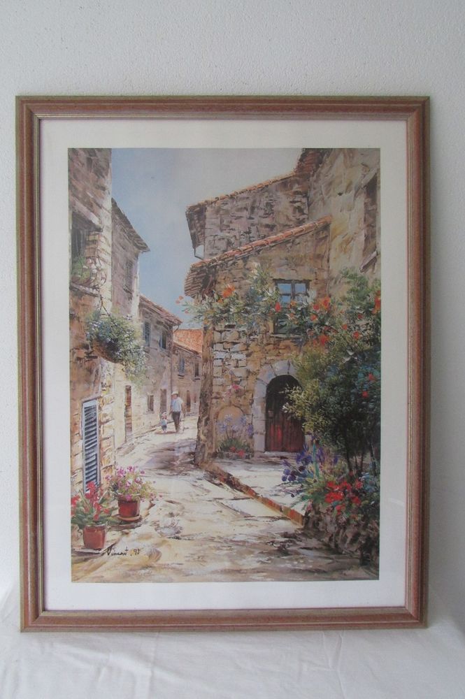 Paysage provençal , signé Vincent, très décoratif.... 90 Castres (81)