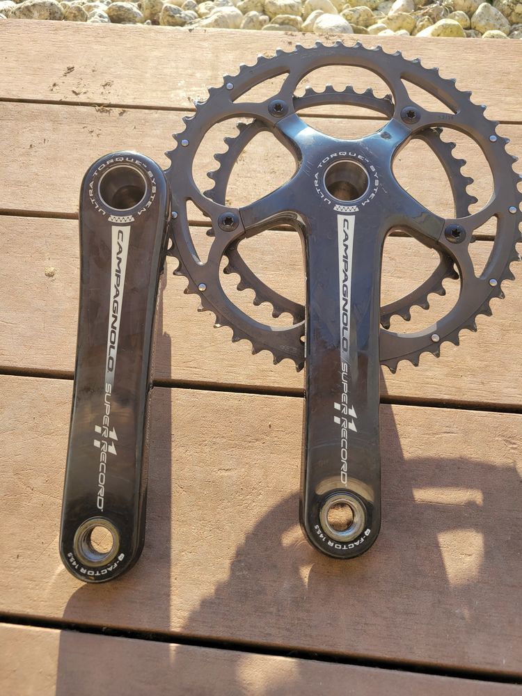 Pédalier Campagnolo Chorus D'occasion - Double Plateau - Longueur 170mm - Pour Vélo De Route