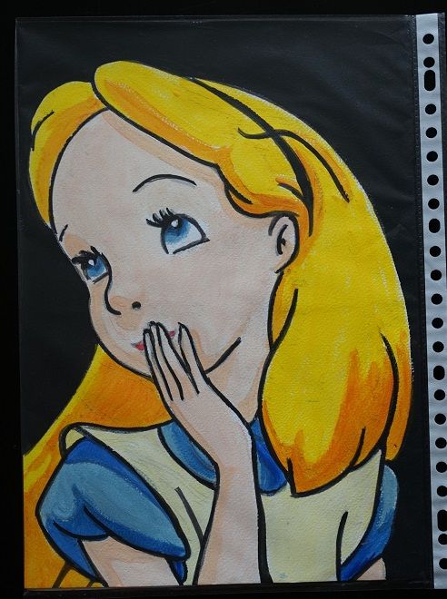 bl - peinture - alice - alice au pays des merveilles - sur p 4 Foug�res (35)