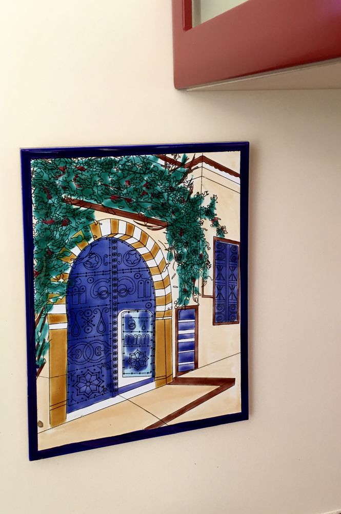 Peinture sur c�ramique, pi�ce unique(33x25cm), tr�s bon �tat 44 L'Isle-Jourdain (32)