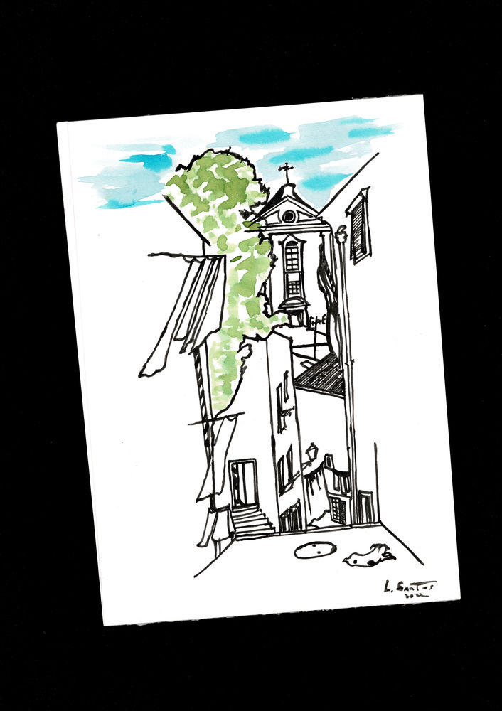 A4 Peinture Contemporain D�corative - Lisboa Alfama 7 Portugal