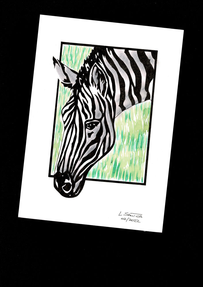 A4 Peinture D�corative Minimaliste -  Z�bre 7 Portugal