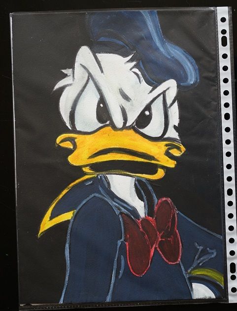 bl - peinture - donald - sur papier aquarelle format A4 - 30 4 Foug�res (35)