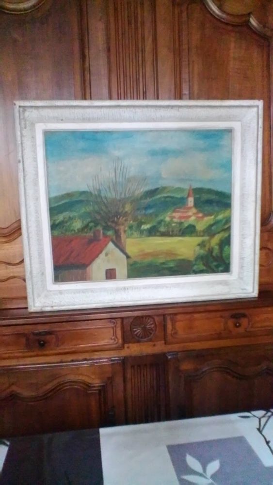 Peinture � la gouache sur bois 30 Avermes (03)