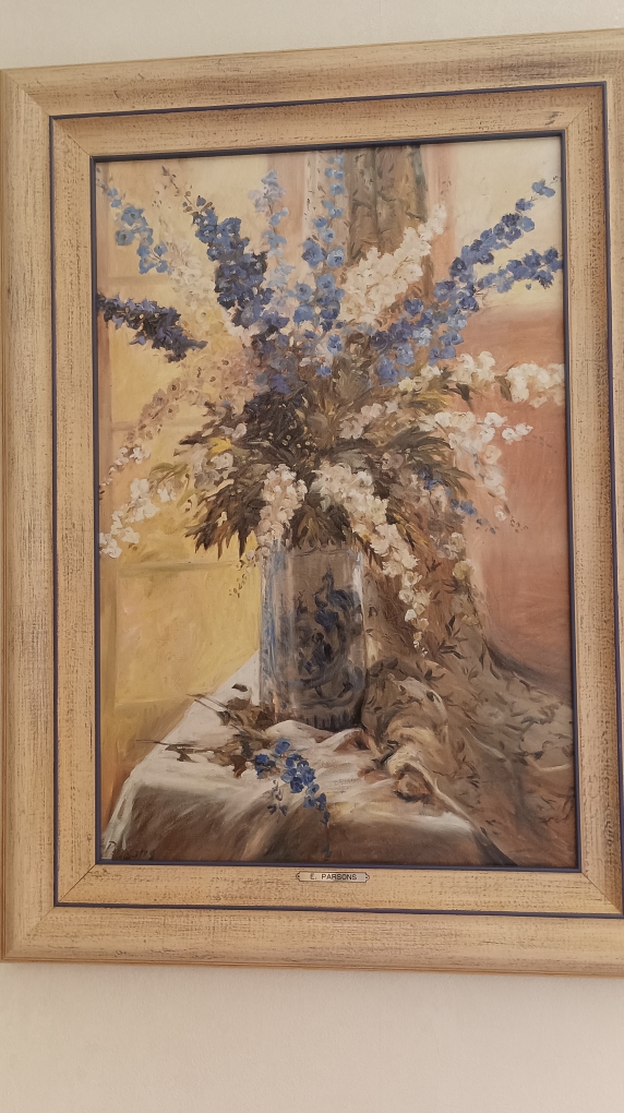 Peinture � l'huile avec cadre 50 Flaviac (07)