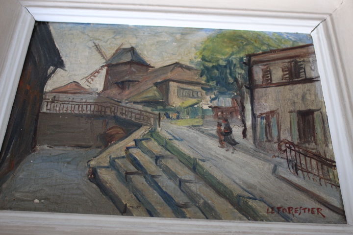 peinture � l'huile de Le forestier 45 Saint-Nazaire (44)