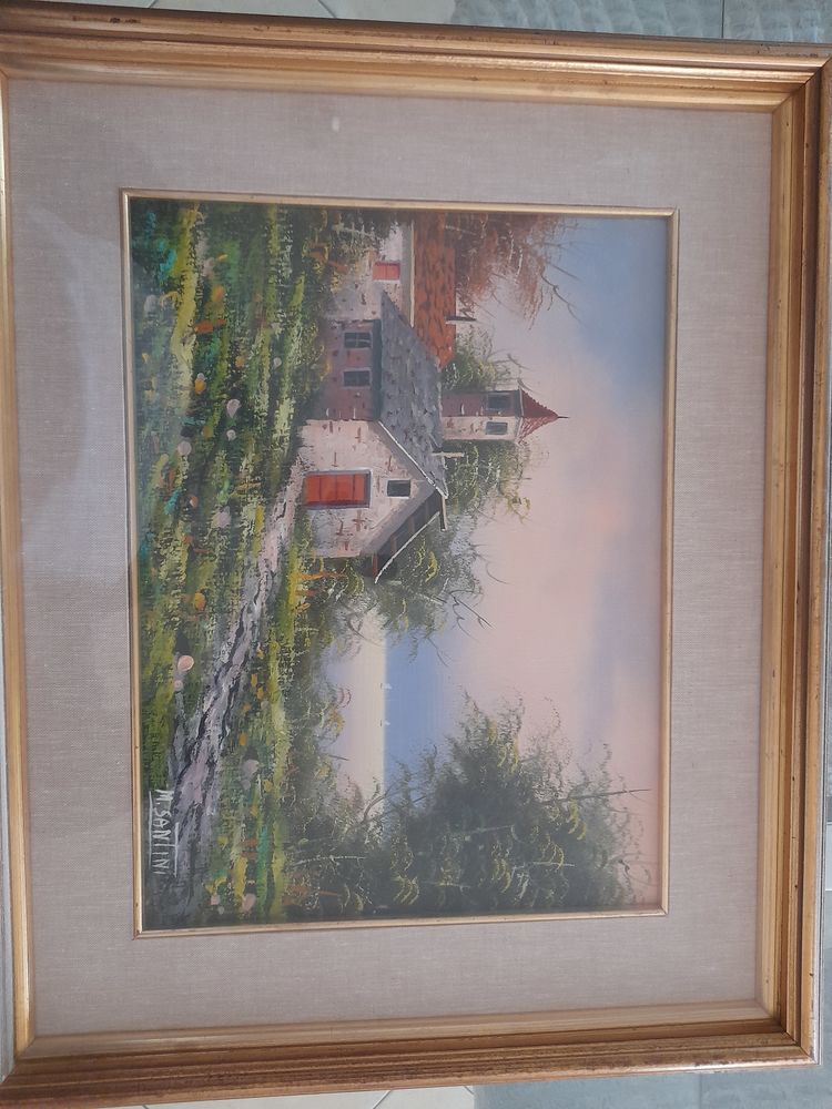 Peinture huile sur toile 0 Menton (06)