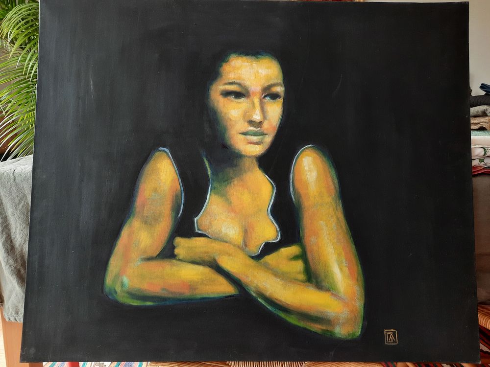 Peinture � l'huile sur toile de l'artiste G�rard Auburgan 450 Saint-Maur-des-Foss�s (94)