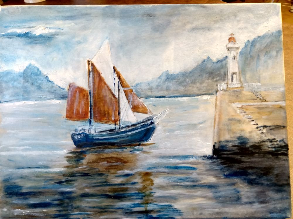 Peinture � l'huile 22 Thou (45)