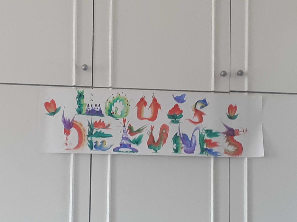 Peinture du nom Louis de Fun�s 20 Villemomble (93)