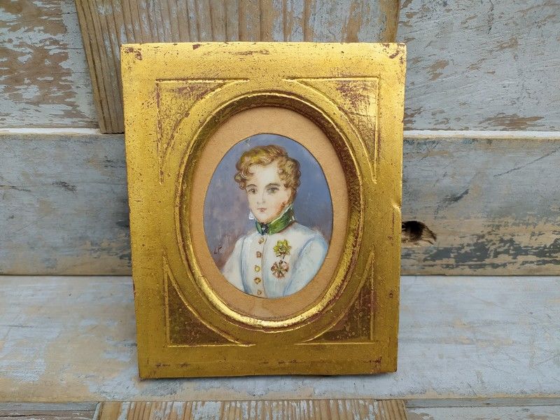 Peinture Miniature L'Aiglon Napol�on II Duc de Reichstadt 65 Loches (37)