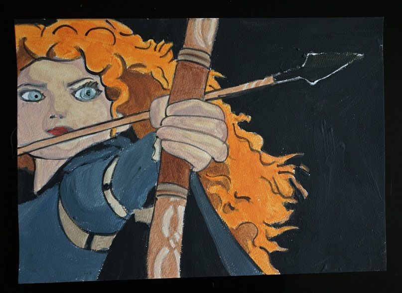 bl - peinture - rebelle - sur papier aquarelle format A4 - 3 4 Foug�res (35)