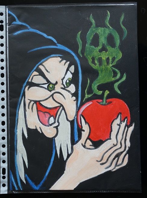 bl - peinture - la reine en sorciere - la belle au bois dorm 4 Foug�res (35)