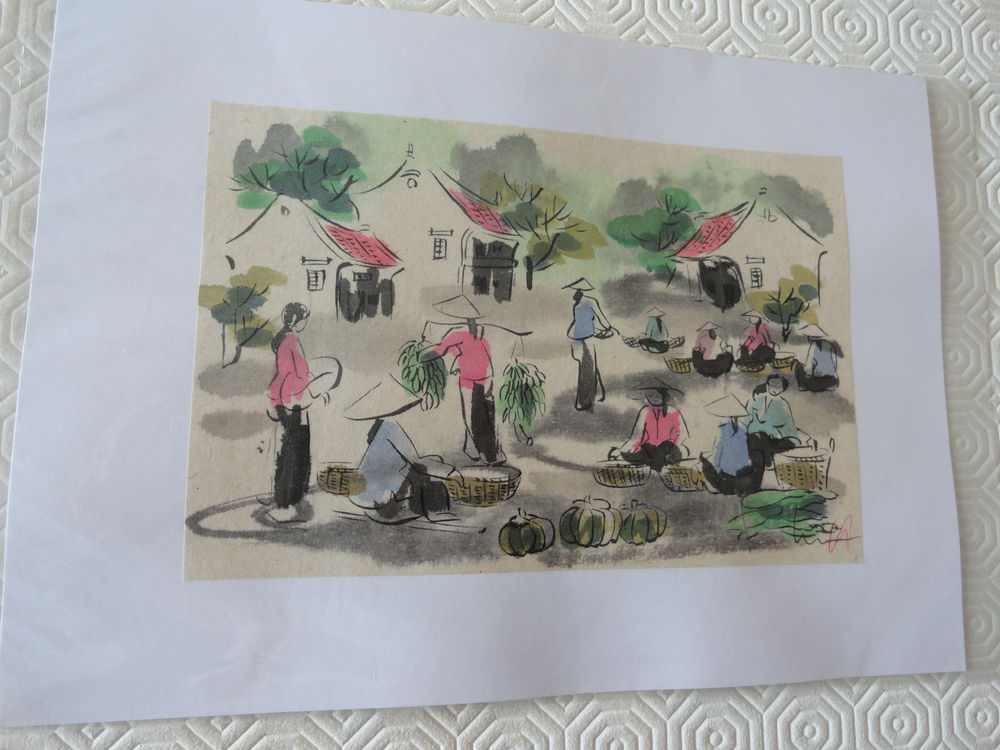 Peinture sur soie du VIETNAM 0 Mulhouse (68)