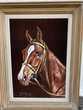 Peinture tête de cheval sur toile en velours 35 Morsang-sur-Orge (91)