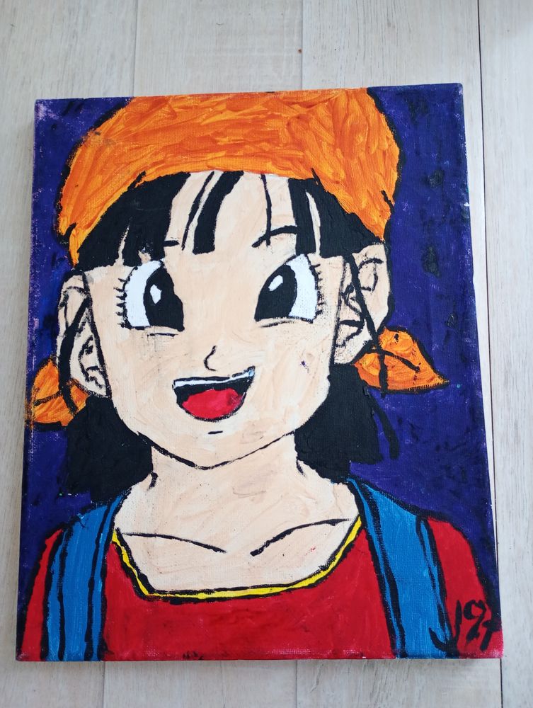 Peinture sur toile dragon ball z 5 Paris 17 (75)