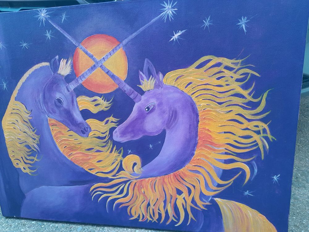 Peinture sur toile H WOJCIK 20 Bompas (66)