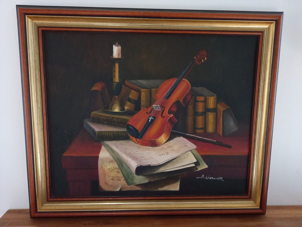 PEINTURE  SUR TOILE 40 Gommegnies (59)