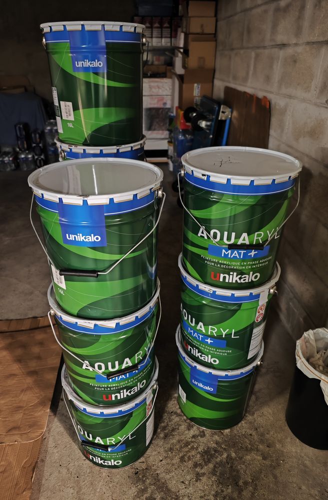 Peinture mat UNIKALO blanc 16L 60 Fontenay-sous-Bois (94)