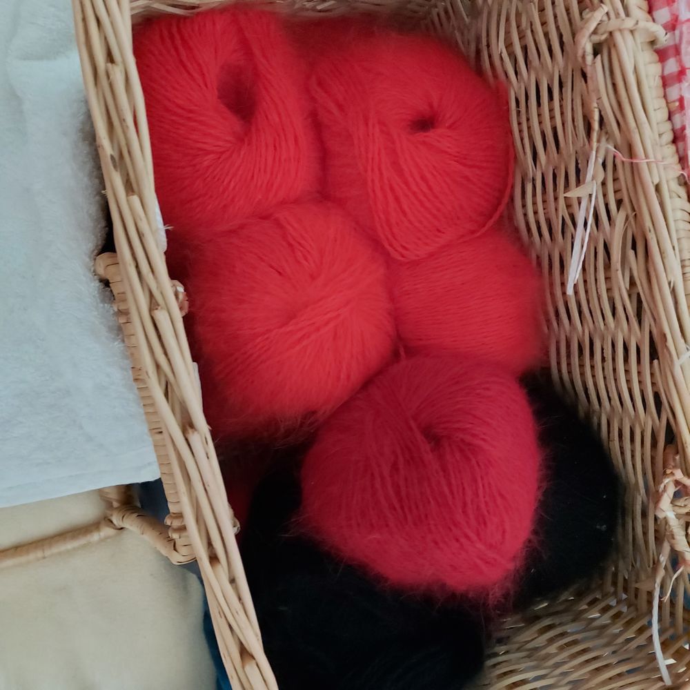 Pelotes de laine angora (70 %) et agneau (30%)
90 Saint-Dizier (52)