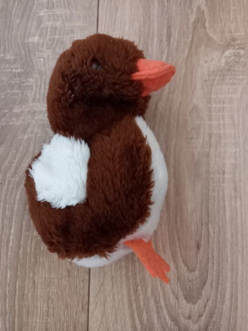 Peluche canard marron orange et blanc 17 cm 3 Villiers (86)