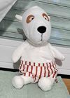 Peluche Chien blanc avec short 8 Antibes (06)