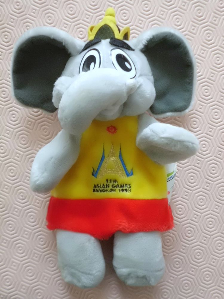 PELUCHE MARIONNETTE ELEPHANT ASIAN GAMES 1993 29 Oignies (62)