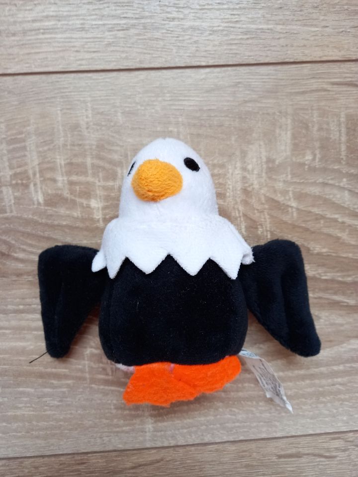Peluche mouette go�land noir orange et blanc Buffalo Grill 3 Villiers (86)