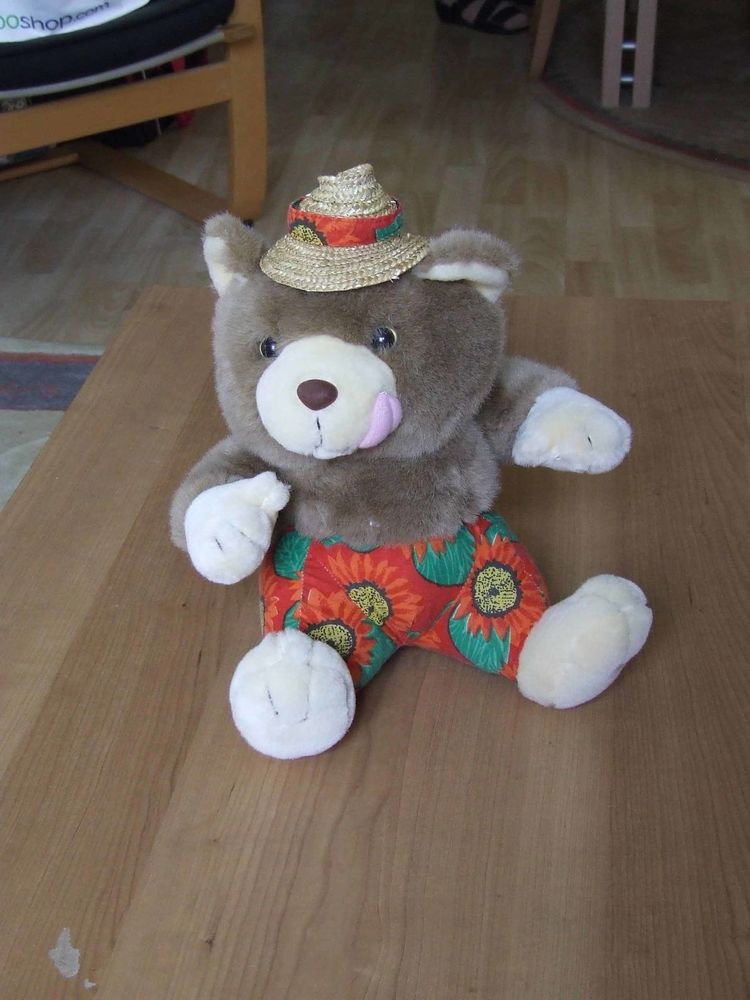 Peluche, Nounours avec son chapeau, Norme CE, TBE 3 Bagnolet (93)