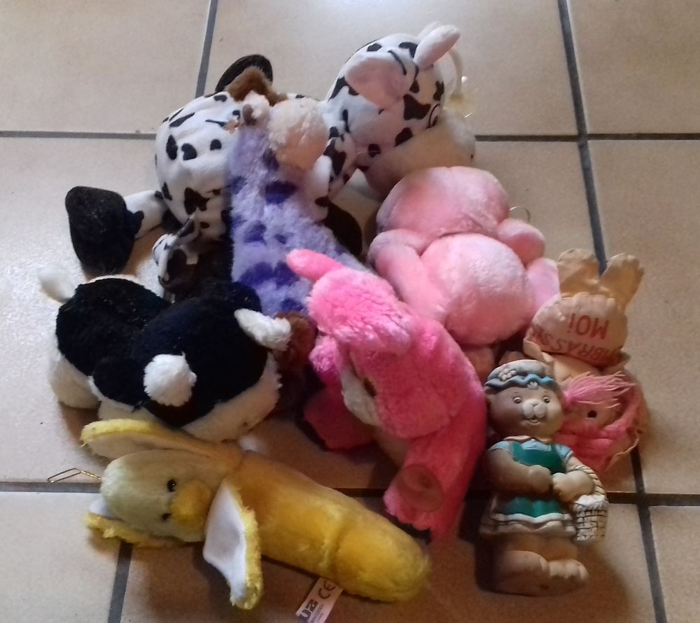 LOT de 11 PELUCHES + 1 en CAOUTCHOUC 10 Boucau (64)