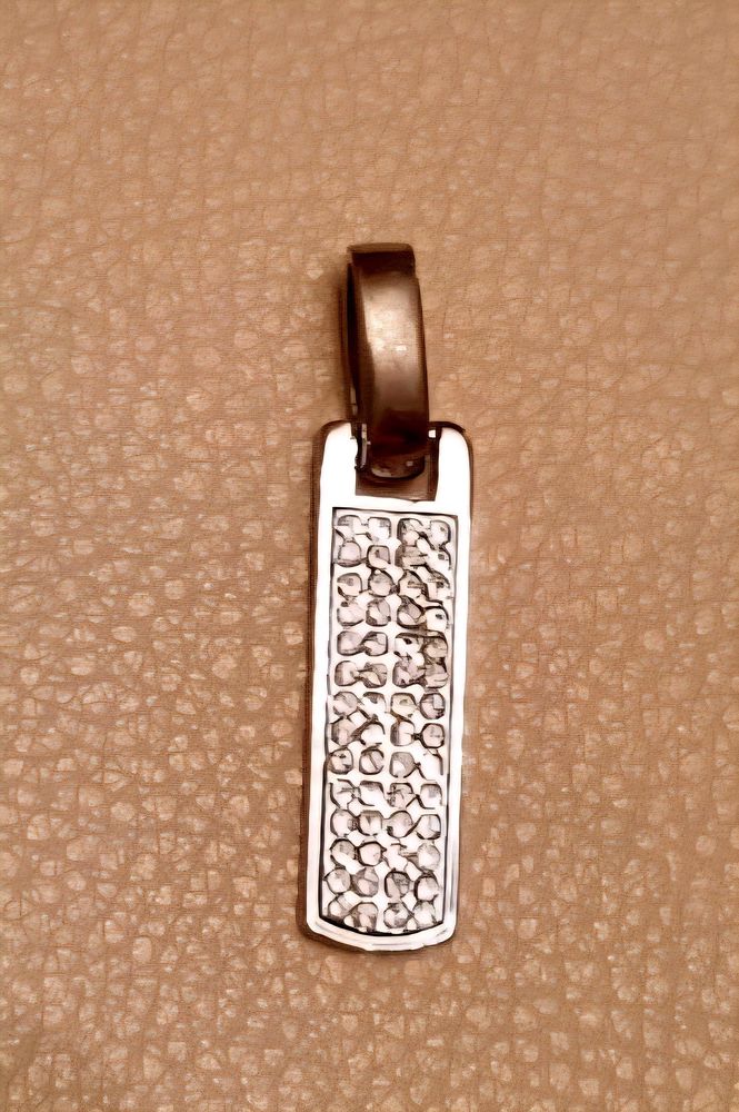 Pendentif argent� et cristaux 5 Oullins (69)