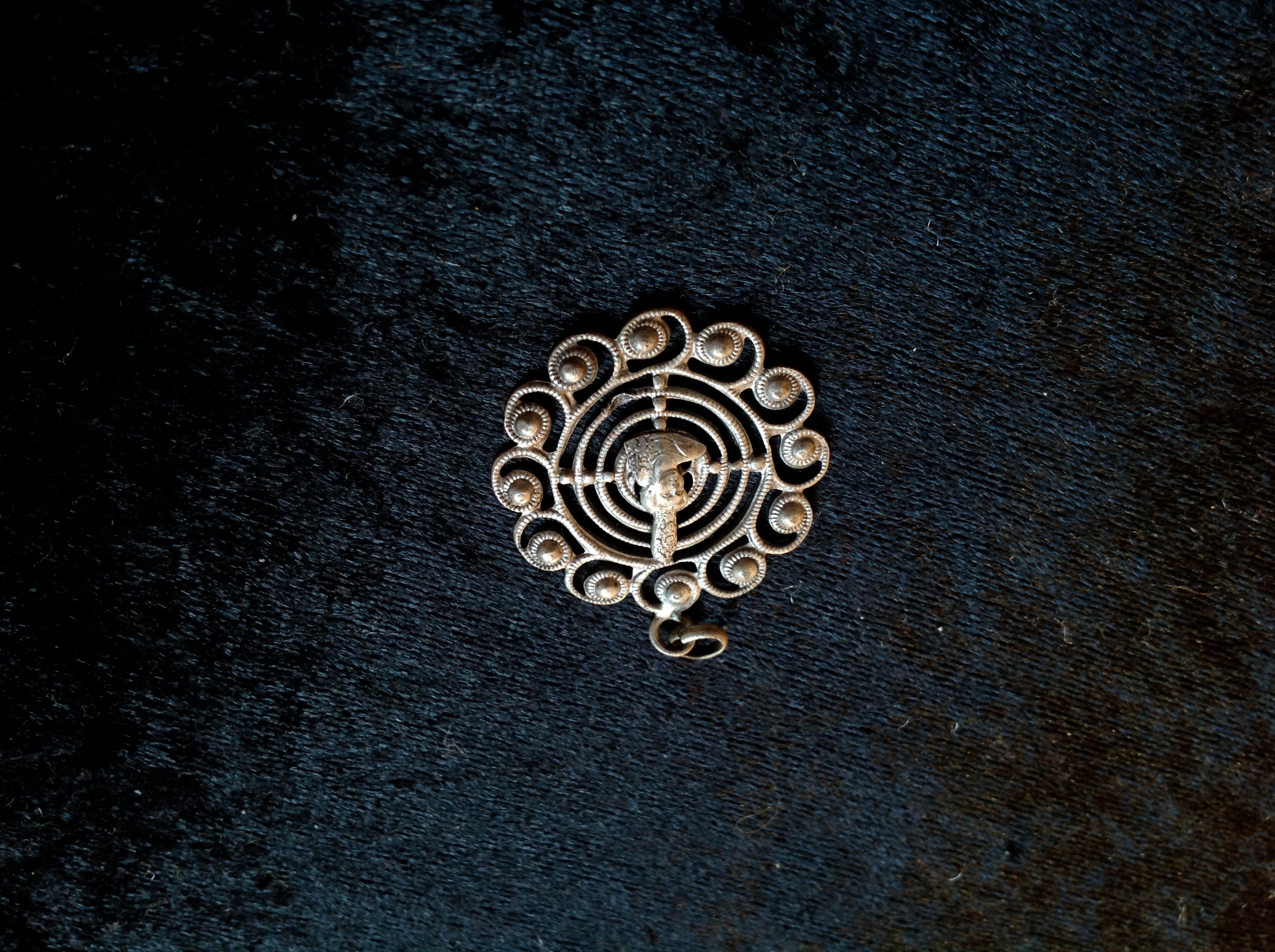 PENDENTIF BIGOUDEN EN M�TAL ARGENT� DIAM�T 3cm Envoi Possibl 5 Tr�gunc (29)