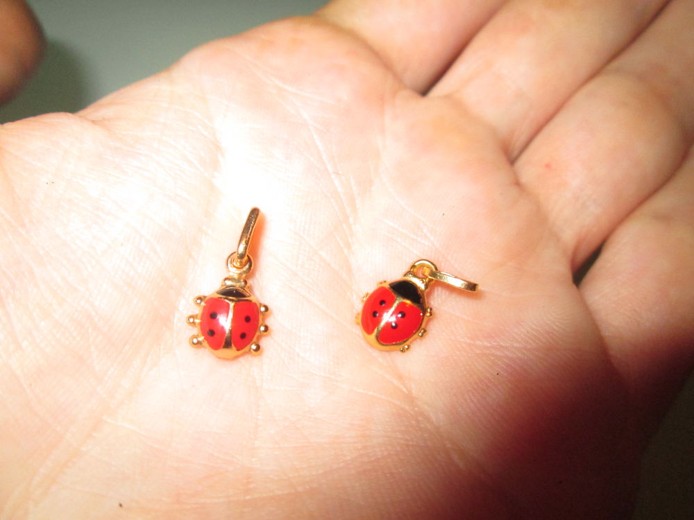 Pendentif coccinelle plaqu� or 15 La Grand-Combe (30)