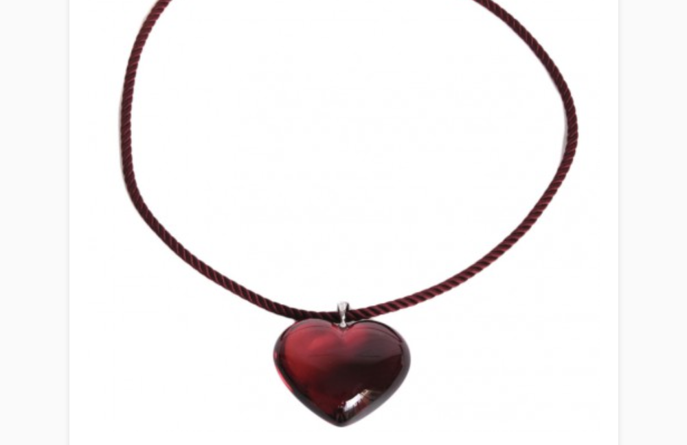 Pendentif Crystal de Baccarat c?ur rouge 100 La Roche-sur-Foron (74)