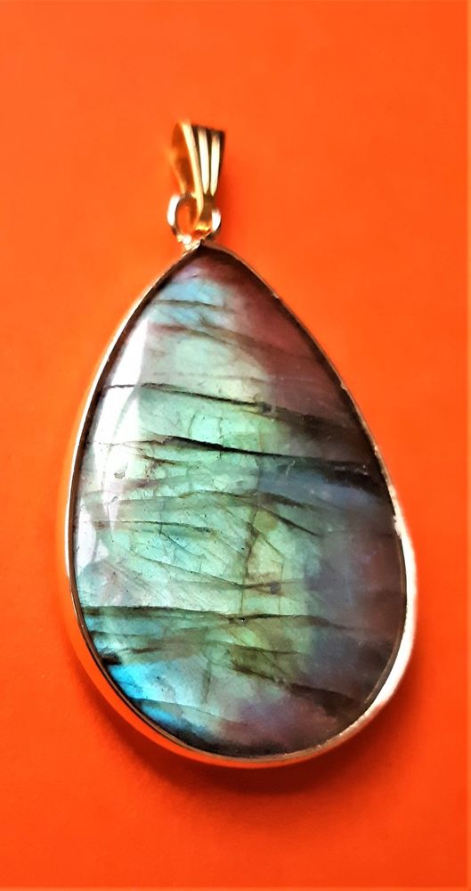 pendentif neuf pierre Labradorite naturelle 14 La Seyne-sur-Mer (83)