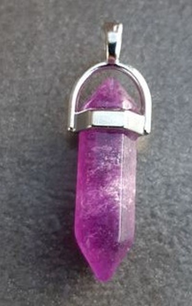 pendentif pierre Am�thyste hauteur 4 cm 4 La Seyne-sur-Mer (83)