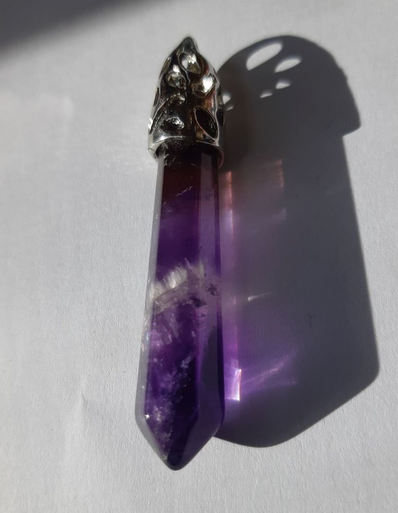 Pendentif pierre Am�thyste pointe naturelle 10 La Seyne-sur-Mer (83)