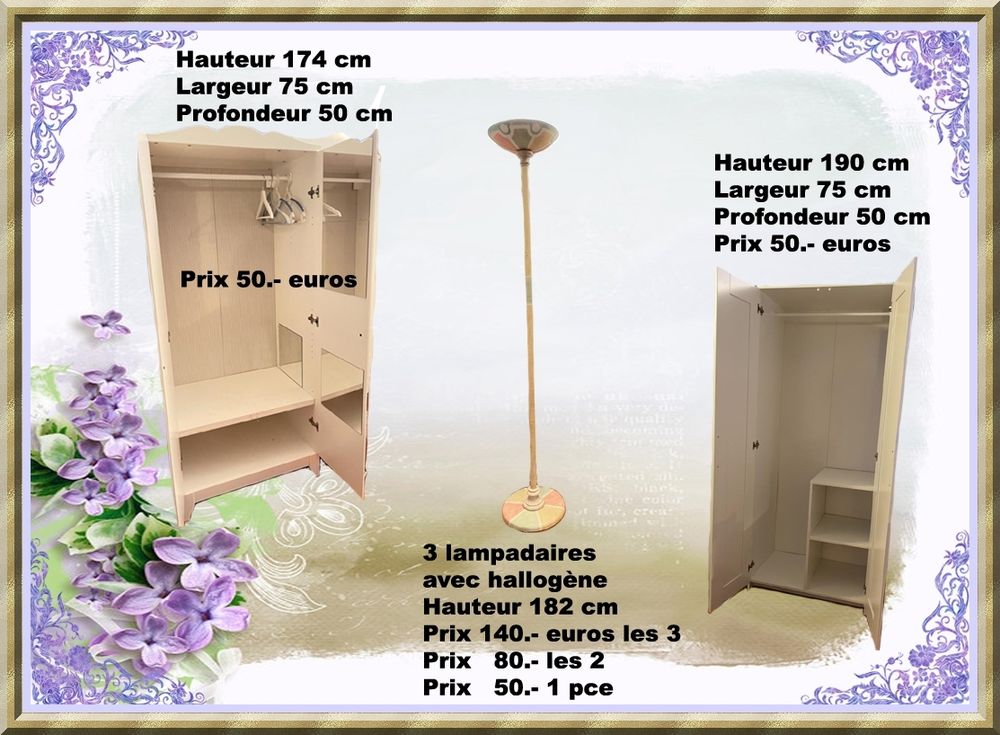 Penderies et 3 lampadaires halog�ne 0 �trembi�res (74)