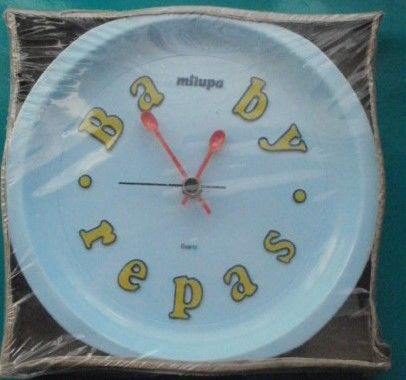  PENDULE, HORLOGE publicitaire MILUPA, forme assiette de b�b 8 Montauban (82)