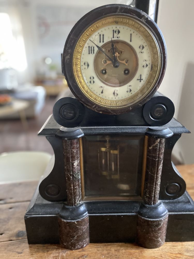 Mouvement De Pendule N III En Laiton - Mécanique, à Réviser, Pour Pièces Ou Restauration