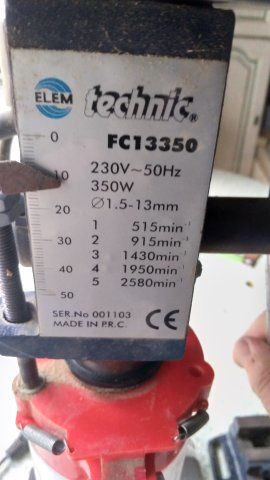 perceuse � colonne d'�tabli 60 Valen�ay (36)